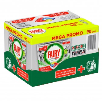 Fairy Platinum Plus All in One Pastiglie al Limone Per Lavastoviglie - Confezione da 90 Capsule