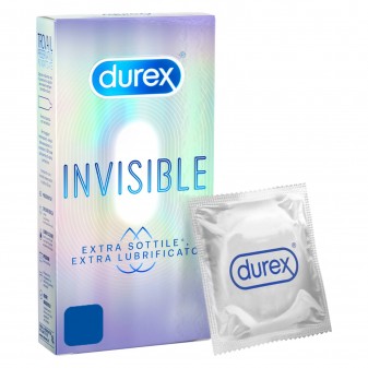 Preservativi Durex Invisible Extra Lube - Scatola 6 pezzi