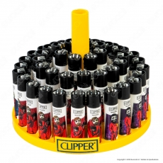Clipper Large Fantasia Papel 4 - Box da 48 Accendini