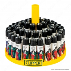 Clipper Large Fantasia Papel 3 - Box da 48 Accendini
