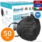 Immagine 1 - Sicura Protection 50 Mascherine Protettive Colore Nero Elastici Neri