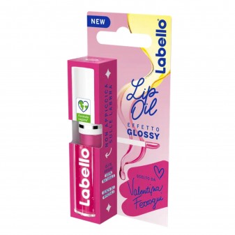 Labello Lip Oil Effetto Glossy Balsamo Labbra Colore Pink Rock