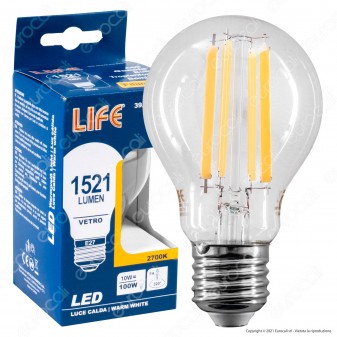 Life Lampadina LED E27 10W Bulb A60 Filamento - mod. 39.920354C1