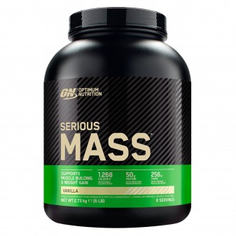 Optimum Nutrition Serious Mass Proteine Whey in Polvere per Sviluppo Muscolare alla Vaniglia - Barattolo da 2,73Kg  