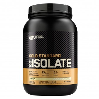 Optimum Nutrition Gold Standard 100% Whey Proteine Isolate in Polvere con Aminoacidi Gusto Vaniglia - Barattolo da 930g