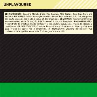 Optimum Nutrition Micronised Creatine Creatina Monoidrato in Polvere Non Aromatizzato - Barattolo da 634g 