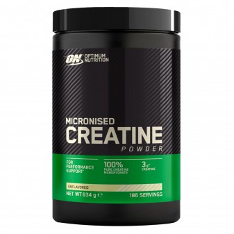Optimum Nutrition Micronised Creatine Creatina Monoidrato in Polvere Non Aromatizzato - Barattolo da 634g 