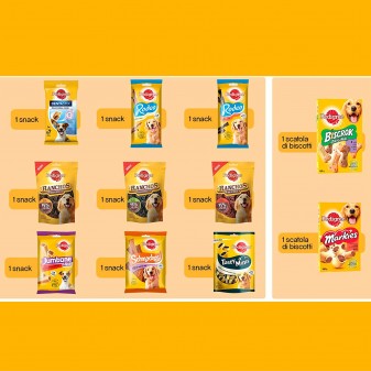 Pedigree Kit Snack e Biscotti Misti per Cani di Taglia Piccola -