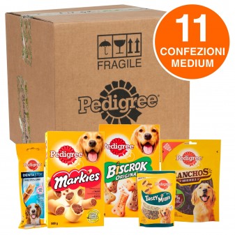 Pedigree Kit Snack e Biscotti Misti per Cani di Taglia Media -