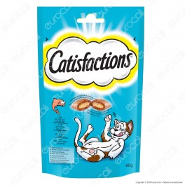 Catisfactions Kit Snack per Gatti 3 Gusti Salmone Formaggio Pollo -