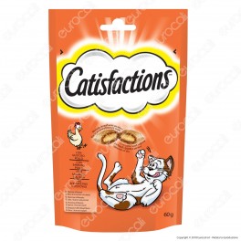 Catisfactions Kit Snack per Gatti 3 Gusti Salmone Formaggio Pollo -