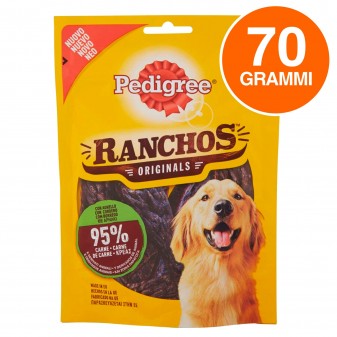 Pedigree Ranchos Originals Snack per Cani con 95% di Carne al Gusto