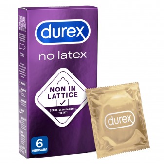 Preservativi Durex No Latex Anallergici - Scatola 6 pezzi