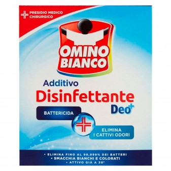 Omino Bianco Additivo Disinfettante in Polvere con Tecnologia DEO+