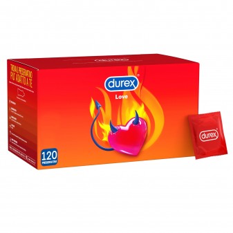Preservativi Durex Love Classici con Forma Easy-on - Confezione 120 Profilattici