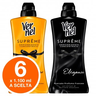 Vernel Supreme Ammorbidente Concentrato - Kit Composto da 6 Flaconi