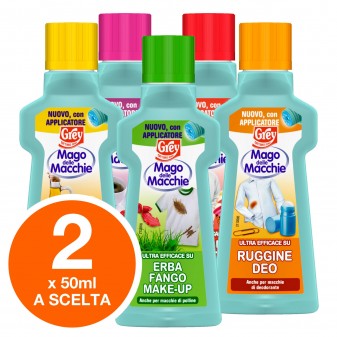 Grey Mago delle Macchie Smacchiatore Tessuti - Kit Composto da 2