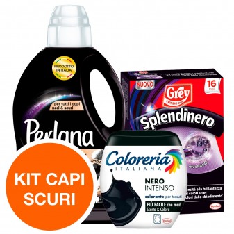 Kit Capi Scuri Detersivo Perlana Renew&Repair + 16 Fogli Splendinero