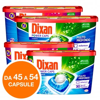 Dixan Power Caps Detersivo in Capsule per Lavatrice - Kit Composto da