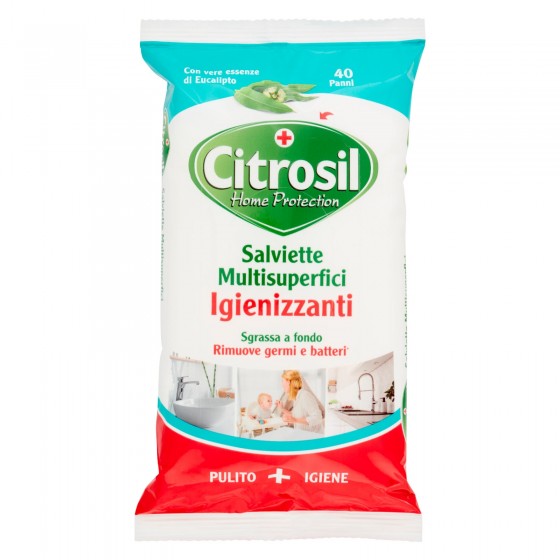 Citrosil Salviette Multisuperfici Igienizzanti con Essenze di