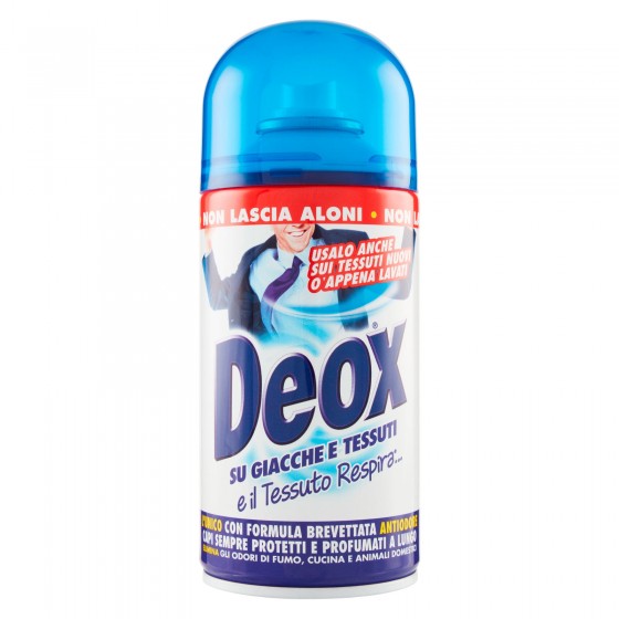Deox Spray Deodorante per Giacche e Tessuti con Formula Antiodore -