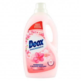 Deox Ammorbidente Carezza di Primavera con Tecnologia Antiodore - Flacone da 2 Litri