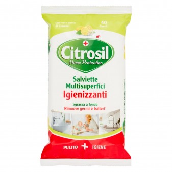 Citrosil Salviette Multisuperfici Igienizzanti con Essenze di Limone