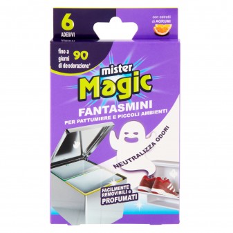 Mister Magic Fantasmini Adesivi Profumati per Pattumiere e Piccoli