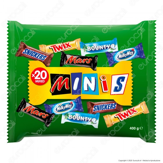 Mixed Minis Snack Misti da 400g - Confezione da 20 Snack Mixed Minis Snack Misti da 400g - Confezione da 20 Snack