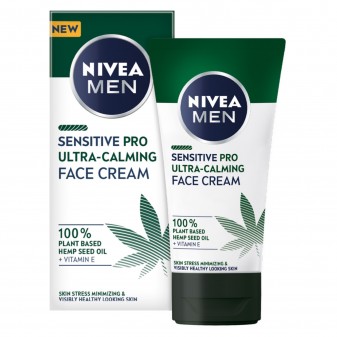Nivea Men Sensitive Pro Ultra Calming Crema Viso Idratante - Flacone da 75ml