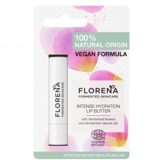 Florena Fermented Skincare Balsamo Labbra Idratante Intensivo Burrocaco Vegan con Portulaca e Olio d'Oliva - Stick da 4,8gr