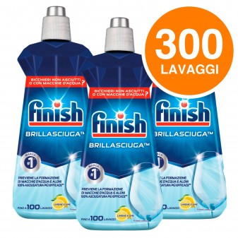 Finish Brillasciuga Brillantante al Limone e Lime per Lavastoviglie -