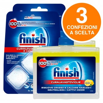 Finish Curalavastoviglie Kit a Scelta 3 Confezioni Curalavastoviglie