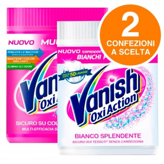 Vanish Oxi Action Smacchiatore in Polvere Kit da 2 Confezioni a