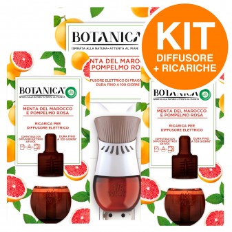 Air Wick Botanica Diffusore Elettrico con 4 Ricariche Fragranza Menta