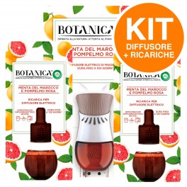 Air Wick Botanica Diffusore Elettrico con 4 Ricariche Fragranza Menta