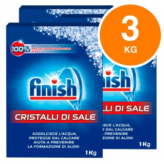 Finish Kit 3 Confezioni Cristalli di Sale 3 Brillasciuga Limone 3
