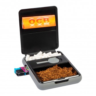 Tobox Portatabacco in Plastica per Filtri Cartine e Accendino