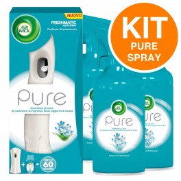 Air Wick Pure Profumo di Primavera Kit con Diffusore e 3 Spray
