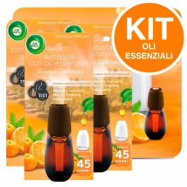 Air Wick Kit Oli Essenziali Mandarino e Arancia Dolce Energizzanti