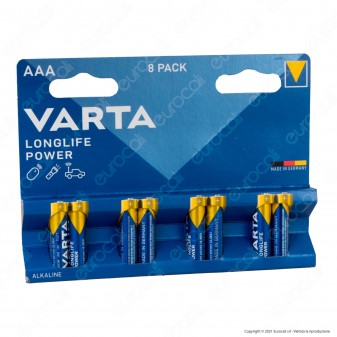 Varta High Energy Alcaline Ministilo AAA - Blister 8 Batterie