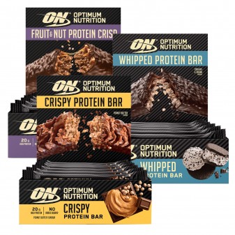 Optimum Nutrition Kit Barrette Proteiche Fruit Nut Crispy e Whipped -