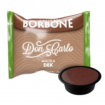 50 Capsule Caffè Borbone Don Carlo Decaffeinato - Cialde Compatibili
