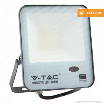 V-Tac PRO VT-37 Faro LED SMD Chip Samsung 30W Sensore Crepuscolare IP65 da...