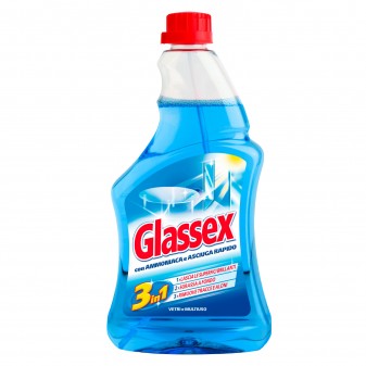 Glassex Ricarica Detergente Spray Vetri e Multiuso con Ammoniaca e Asciuga...