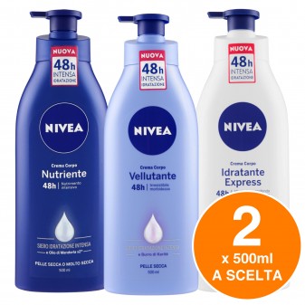 Nivea Creme Corpo Nutriente Nutriente Vellutante e Idratante Express - Kit da...