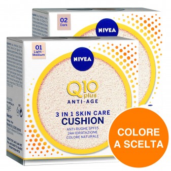 Nivea Q10 Plus Anti-Age 3in1 Skin Care Cushion Anti-Rughe 24h Idratazione...
