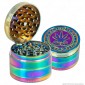 Immagine 1 - Grinder Tritatabacco 4 Parti in Metallo Amsterdam Colorazione Rainbow
