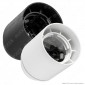 Immagine 1 - Ecova Portalampada Liscio per Lampadine E27 Colore Bianco o Nero -